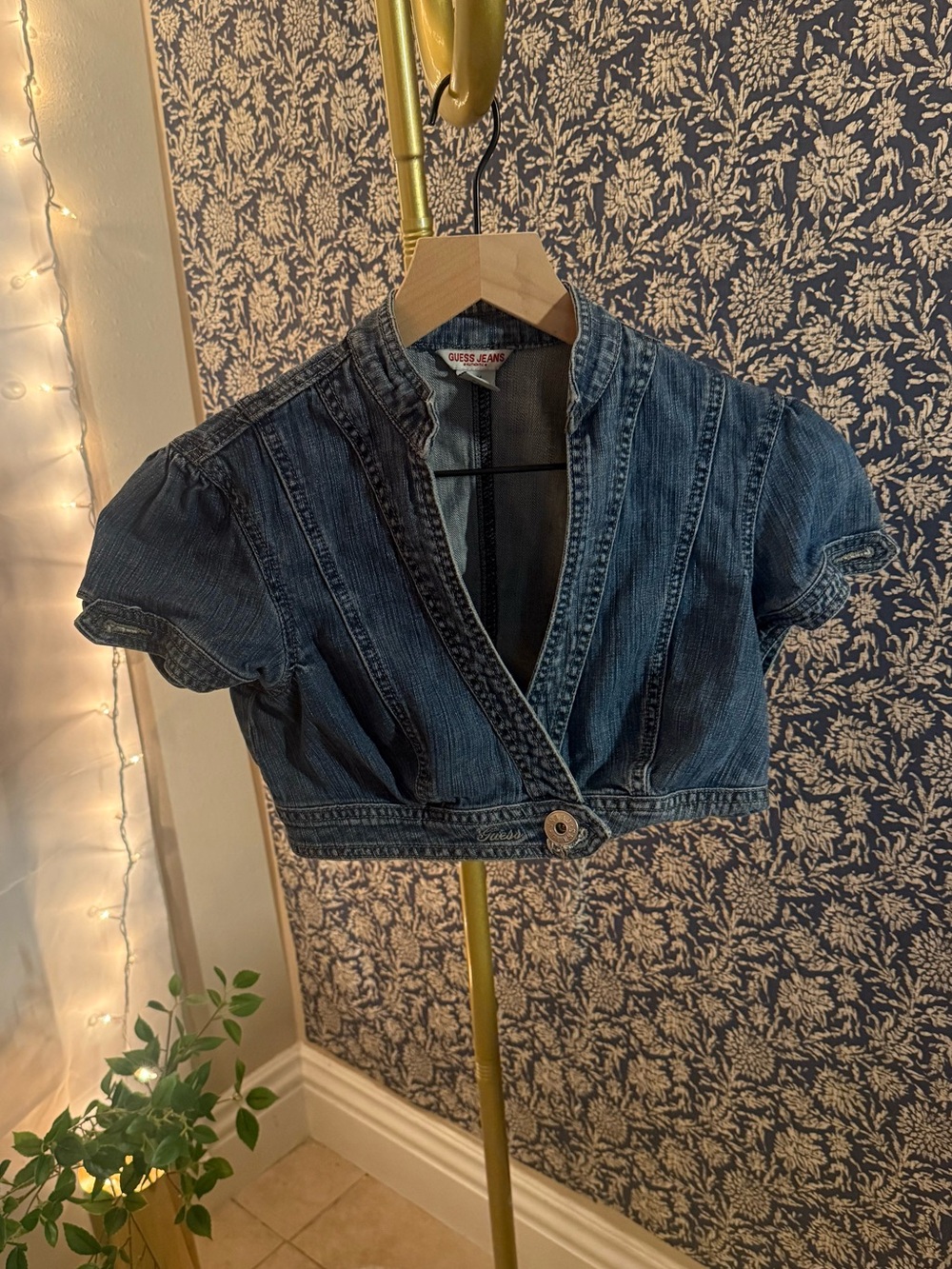 Vintage Y2K Guess Jeans Denim Bolero Jacket M